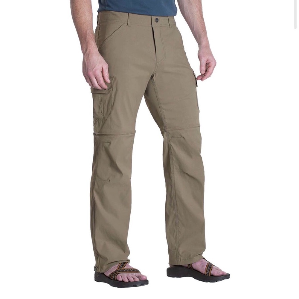 Kuhl Men's kuhldry Convertible Cargo Pants shorts khaki size XL